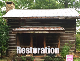 Historic Log Cabin Restoration  Wilkes County, Georgia
